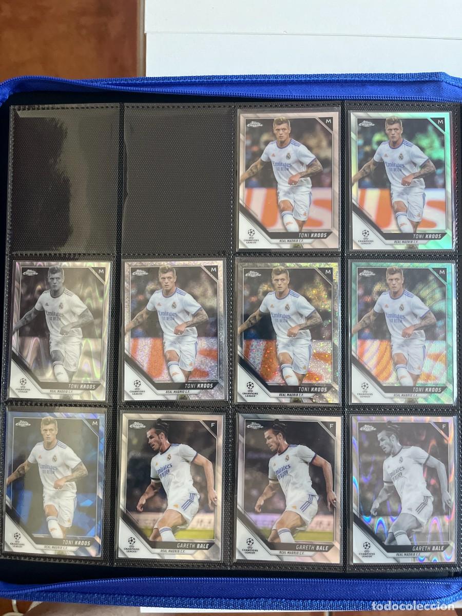 Cromos de f&uacute;tbol: REAL MADRID Lote 49 Cartas 2021-22 Topps Chrome UCL Sapphire - Camavinga RC, Modric /199, Kroos