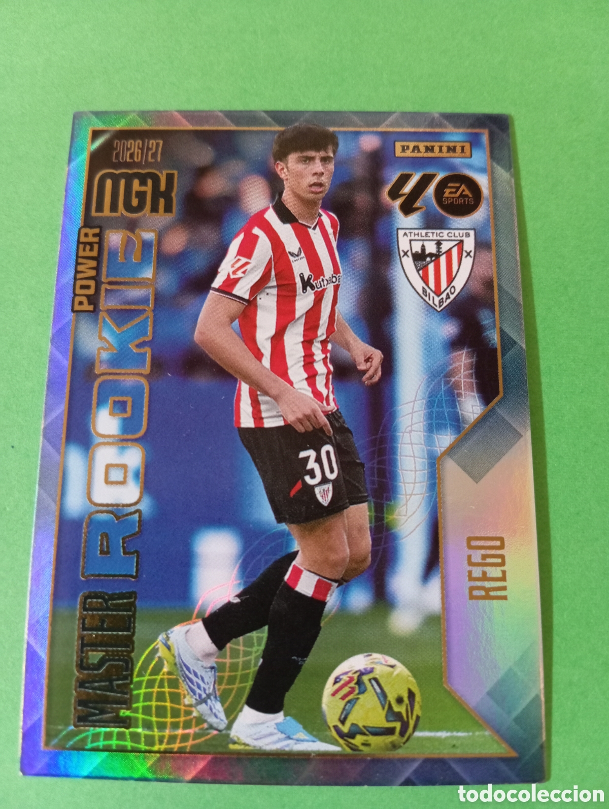 Cromos de f&uacute;tbol: Rego Athletic de Bilbao MASTER ROOKIE POWER n&deg;418P / PANINI MEGACRACKS 2026/2027