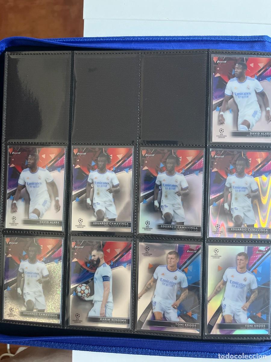 Cromos de f&uacute;tbol: REAL MADRID Lote 16 Cartas 2021-22 Topps Finest UCL - Camavinga RC /175 /199, Kroos /175, Casillas