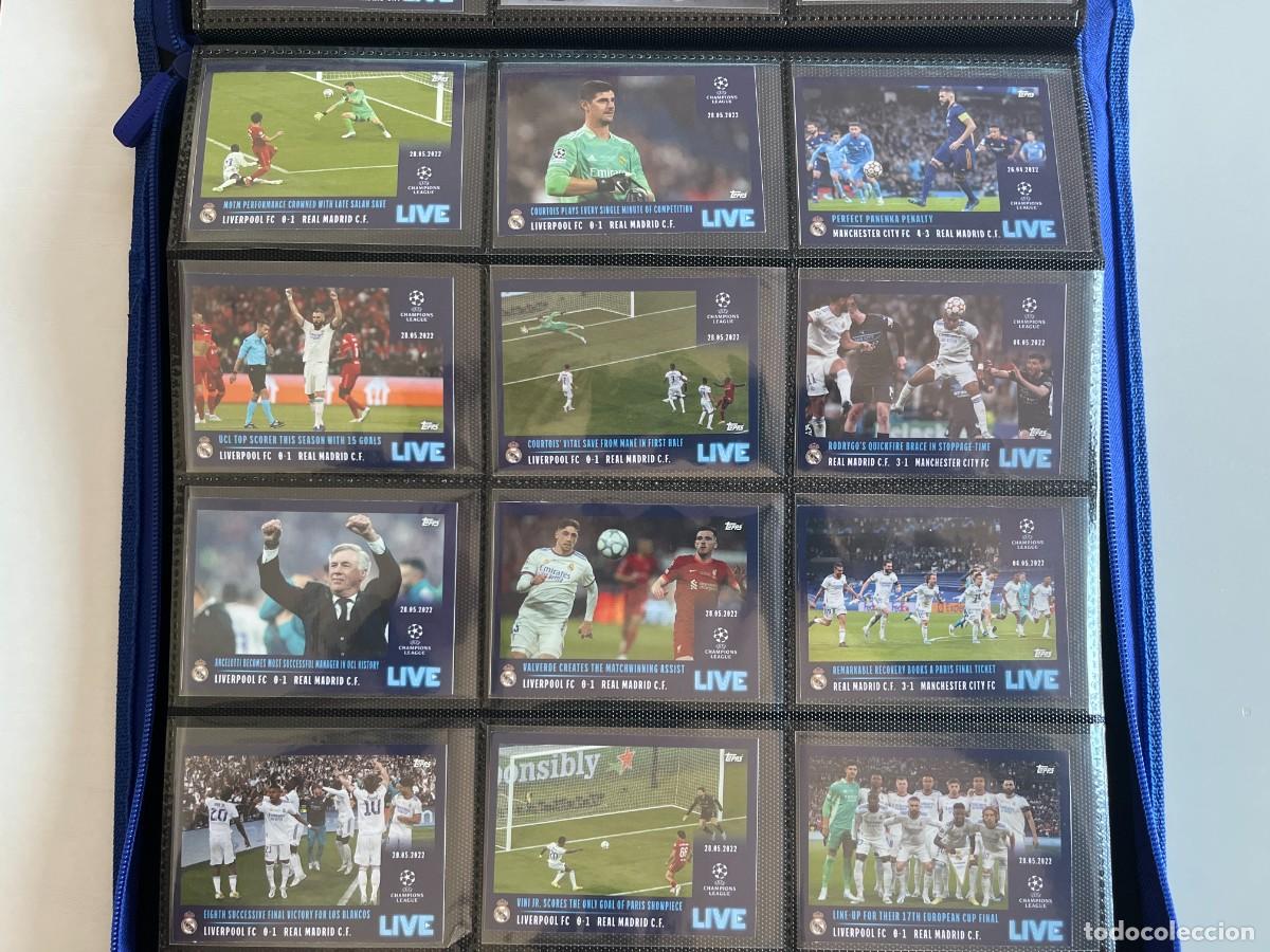 Football Stickers: REAL MADRID Lote 15 Cromos 2021-22 Topps UCL Stickers - SET COMPLETO &rdquo;LIVE&rdquo; 14&ordf; Champions