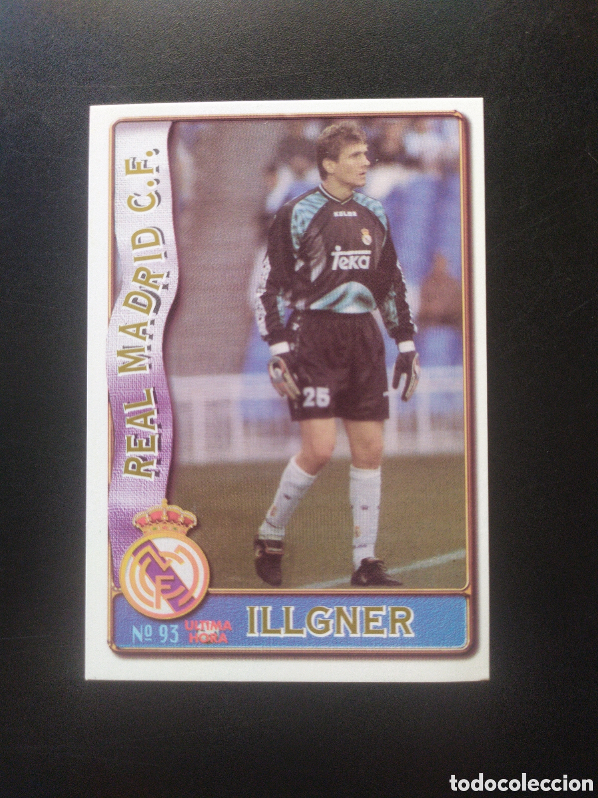 Cromos de f&uacute;tbol: Mundicromo fichas Liga 1996 1997 96 97 Illgner ultima hora n&deg; 93 Real Madrid