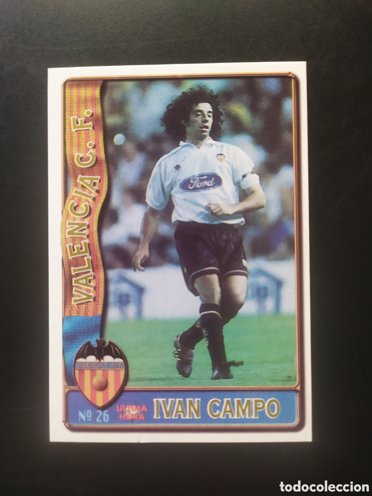 Football Stickers: Mundicromo fichas Liga 1996 1997 96 97 Iv&aacute;n Campo ultima hora n&deg; 26 Valencia