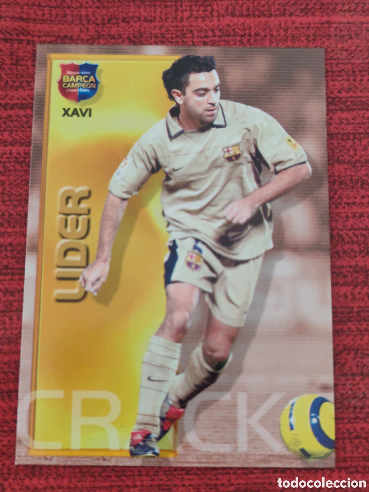 Cromos de f&uacute;tbol: #96 XAVI FC BARCELONA MEGACRACKS BAR&Ccedil;A CAMPE&Oacute;N 2004 2005