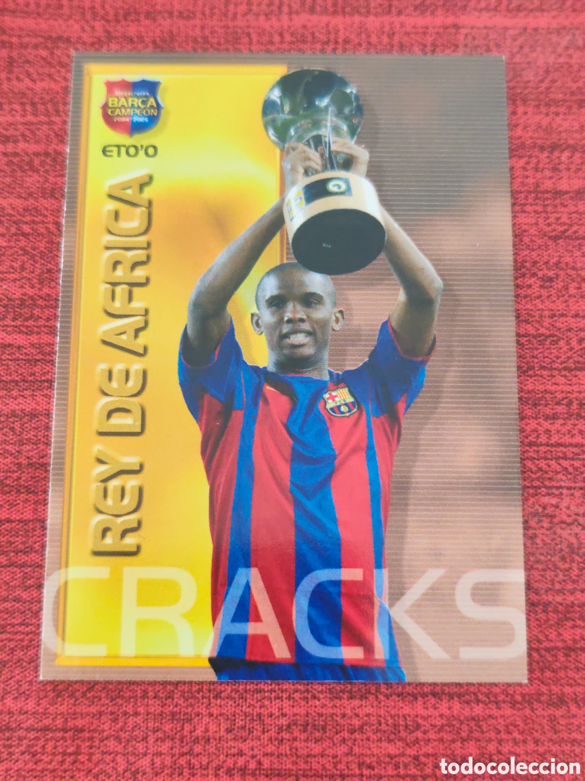 Cromos de f&uacute;tbol: #94 ETO'O FC BARCELONA MEGACRACKS BAR&Ccedil;A CAMPE&Oacute;N 2004 2005