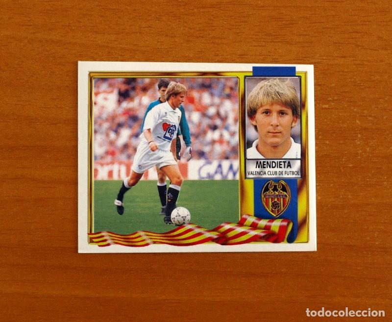 Cromos de Futebol: Valencia - Mendieta - Ediciones Este Liga 1995-1996, 95-96 - Nunca Pegado