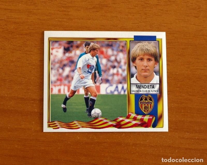Cromos de f&uacute;tbol: Valencia - Mendieta - Ediciones Este Liga 1995-1996, 95-96 - Nunca Pegado