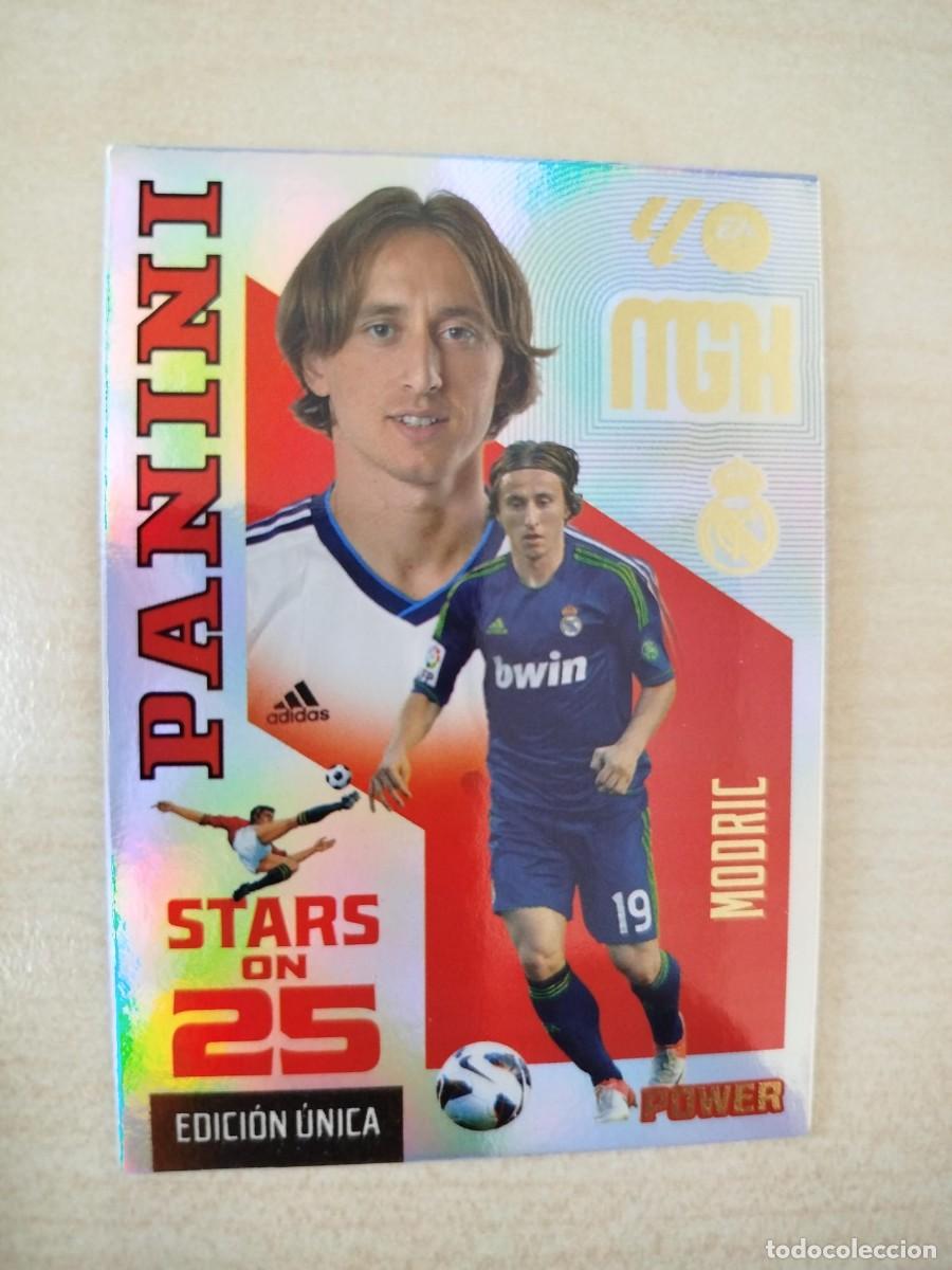Cromos de f&uacute;tbol: 445P LUKA MODRIC REAL MADRID CF 26 27 PANINI MEGACRACKS STARS ON 25 POWER BOX PREMIUM 25 ANIVERSARIO