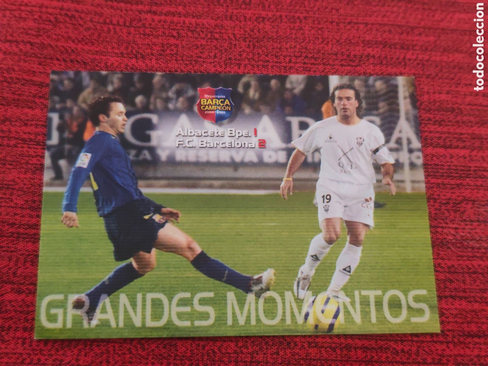 Cromos de Futebol: #112 INIESTA FC BARCELONA MEGACRACKS BAR&Ccedil;A CAMPE&Oacute;N 2004 2005