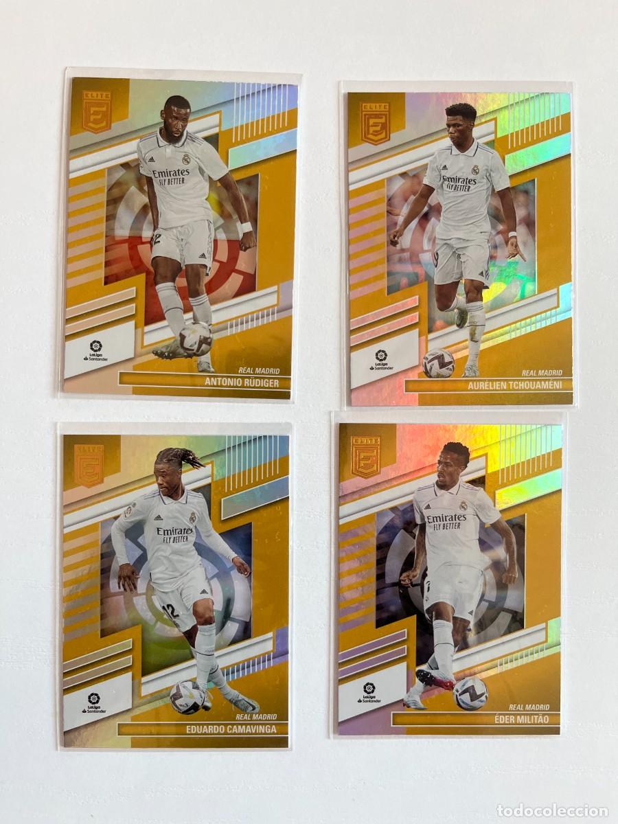 Cromos de f&uacute;tbol: REAL MADRID Lote 11 Cartas 2022-23 Donruss Elite LaLiga - Set Base, Tchouam&eacute;ni, Kroos