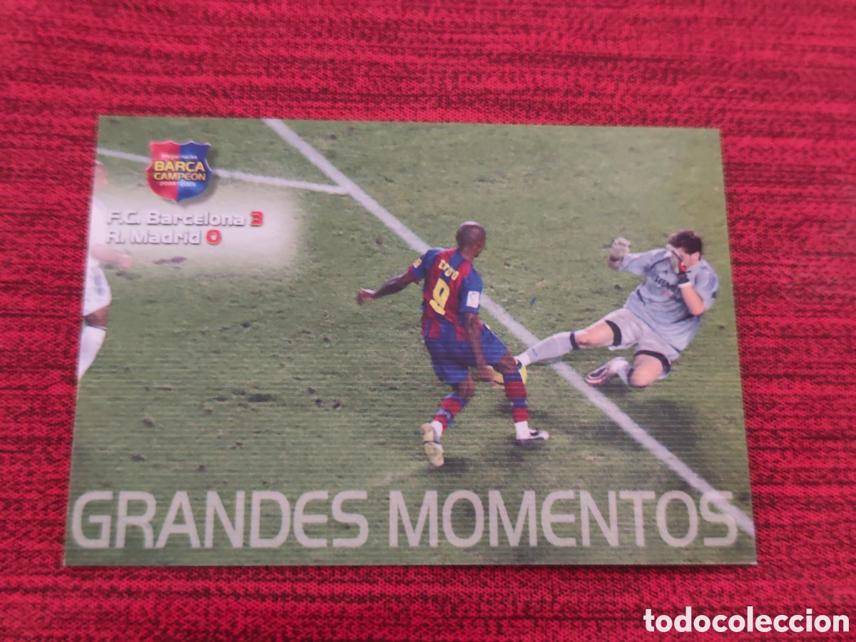 Fu&szlig;ball-Sticker: #111 ETO'O FC BARCELONA MEGACRACKS BAR&Ccedil;A CAMPE&Oacute;N 2004 2005