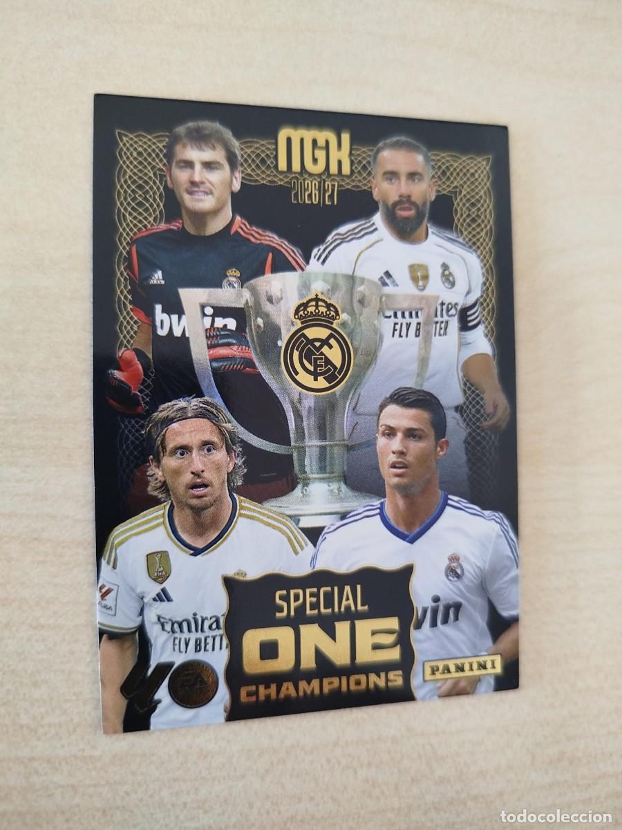 Fu&szlig;ball-Sticker: REAL MADRID CF 26 27 PANINI MEGACRACKS SPECIAL ONE CHAMPIONS BOX PREMIUM ANIVERSARIO 25 MGK 2026 27