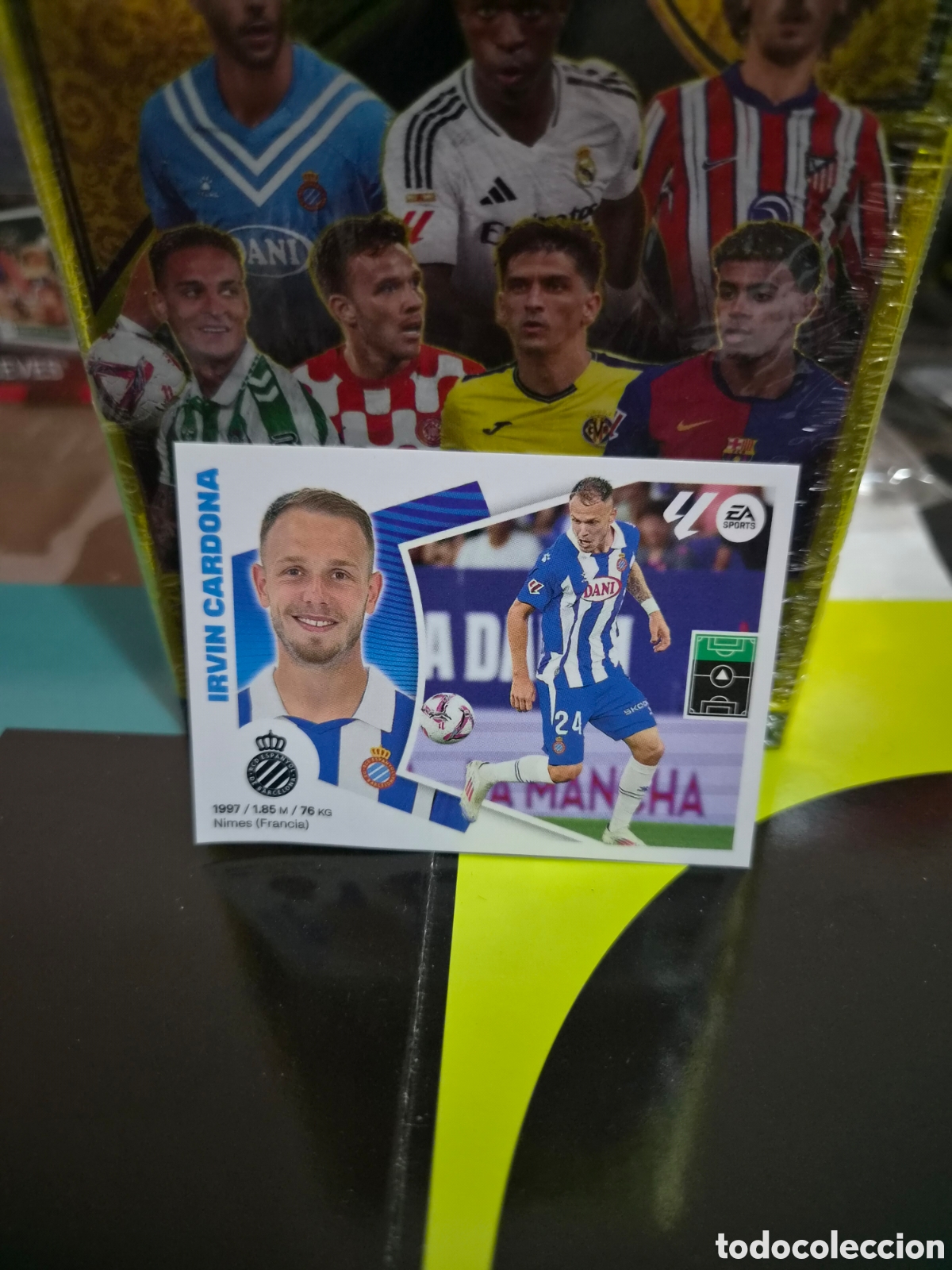 Cromos de f&uacute;tbol: N&deg;19Bis Espanyol Irvin Cardona Liga Este 24/25