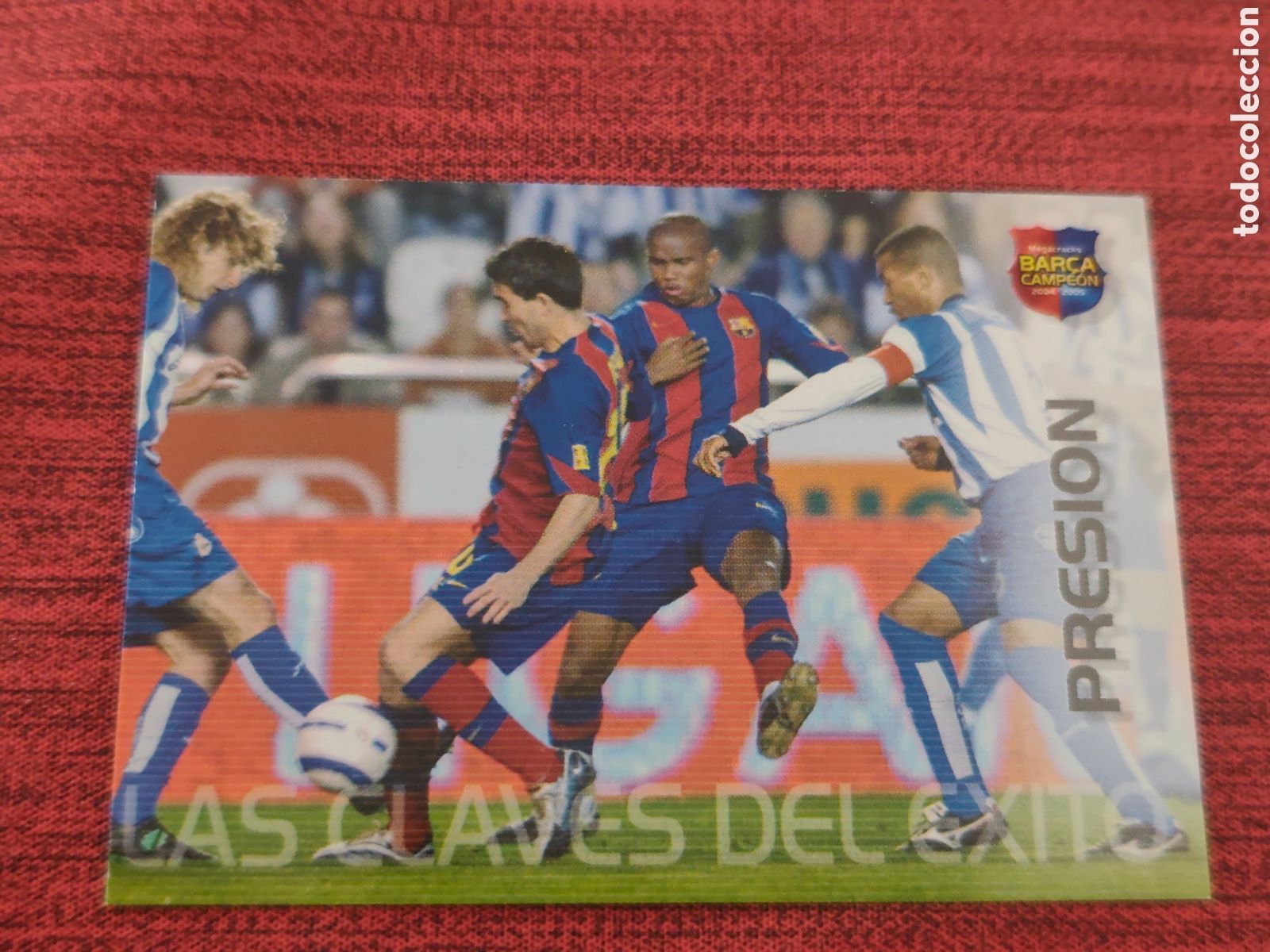 Fu&szlig;ball-Sticker: #105 ETO'O FC BARCELONA MEGACRACKS BAR&Ccedil;A CAMPE&Oacute;N 2004 2005