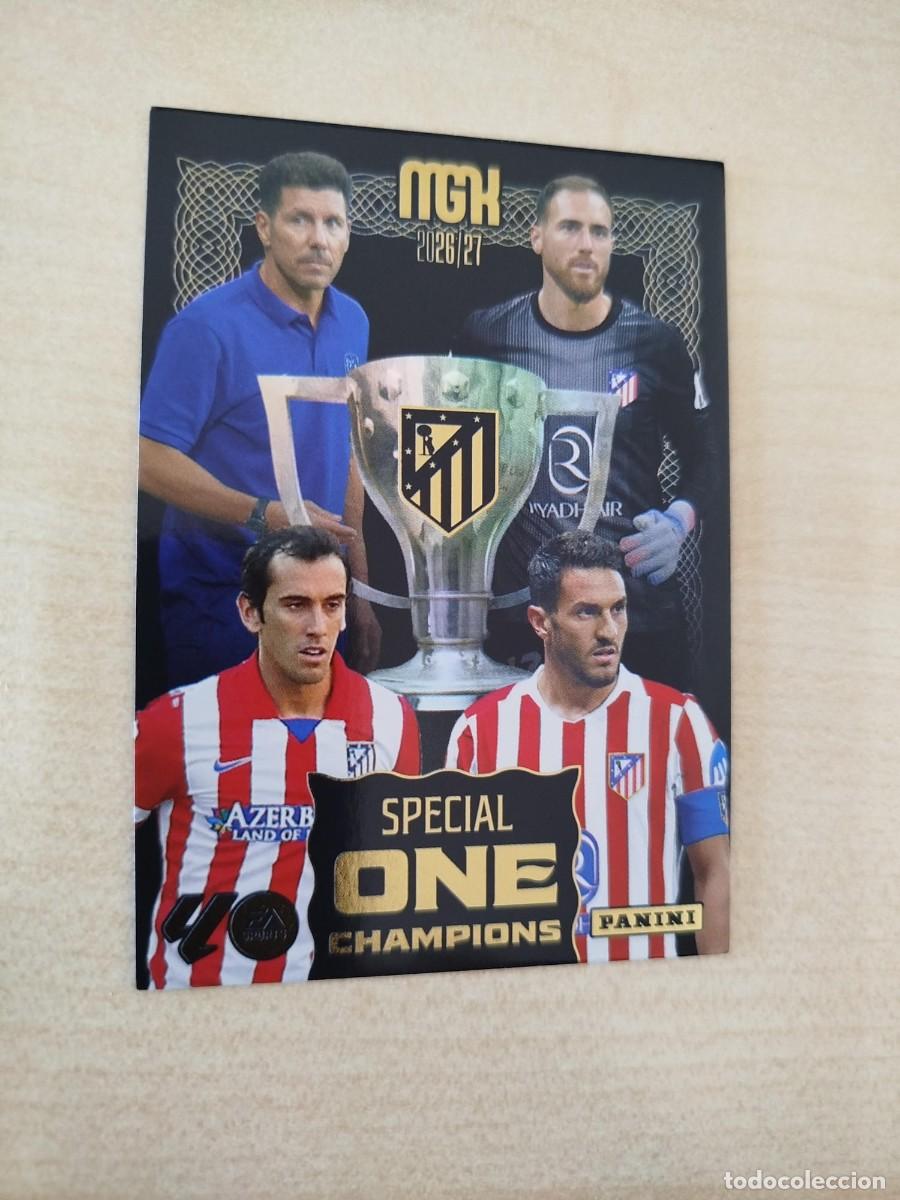 Fu&szlig;ball-Sticker: ATLETICO DE MADRID 26 27 PANINI MEGACRACKS SPECIAL ONE CHAMPIONS BOX PREMIUM 25 MGK 2026 27