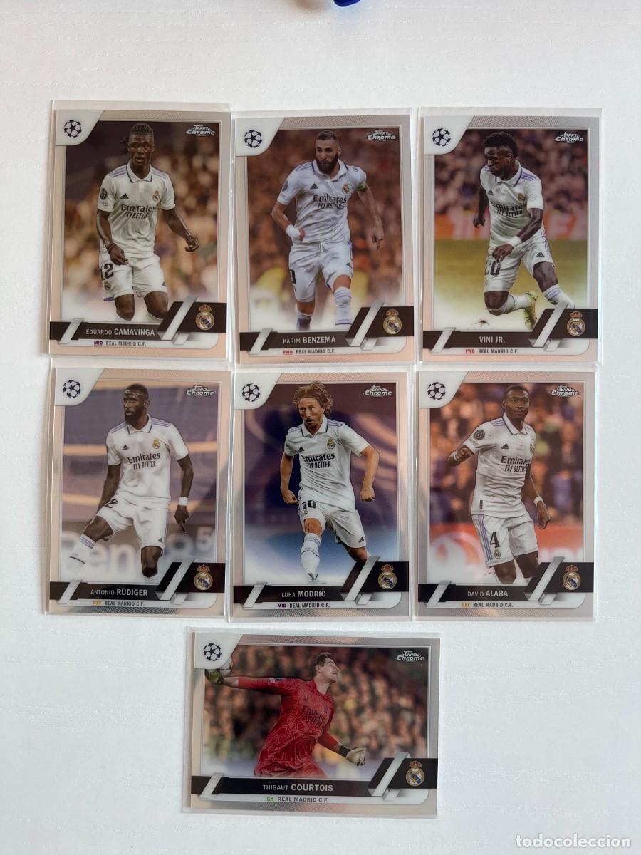Cromos de f&uacute;tbol: REAL MADRID Lote 16 Cartas 2022-23 Topps Chrome UEFA - Tchouam&eacute;ni TOPPSFRACTOR 46/52, Zidane