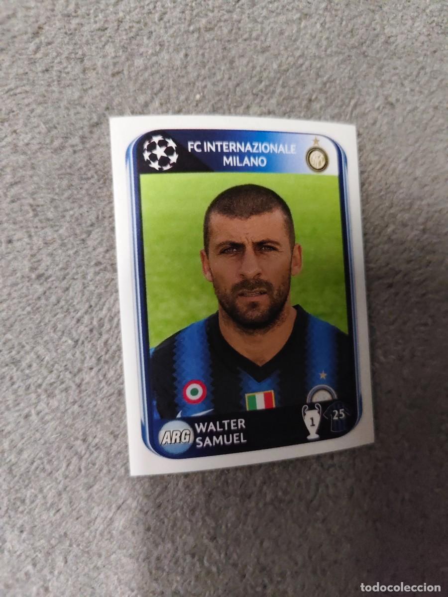 Cromos de f&uacute;tbol: 8 CHAMPIONS LEAGUE 10 11 PANINI WALTER SAMUEL INTER INTERNAZIONALE MILANO 2010 2011 UCL AAS