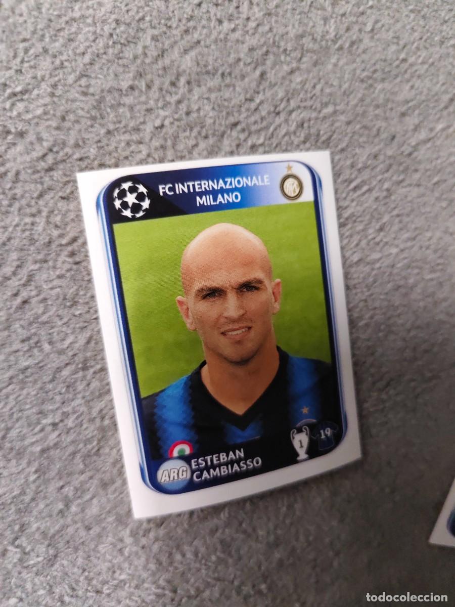 Cromos de f&uacute;tbol: 14 CHAMPIONS LEAGUE 10 11 PANINI ESTEBAN CAMBIASSO INTER INTERNAZIONALE MILANO 2010 2011 UCL AAS