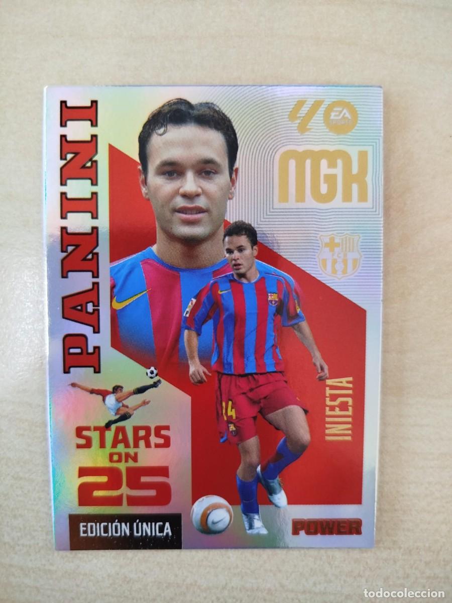 Football Stickers: #434P INIESTA FC BARCELONA 26 27 PANINI MEGACRACKS STARS ON 25 POWER BOX PREMIUM 25 ANIVERSARIO MGK