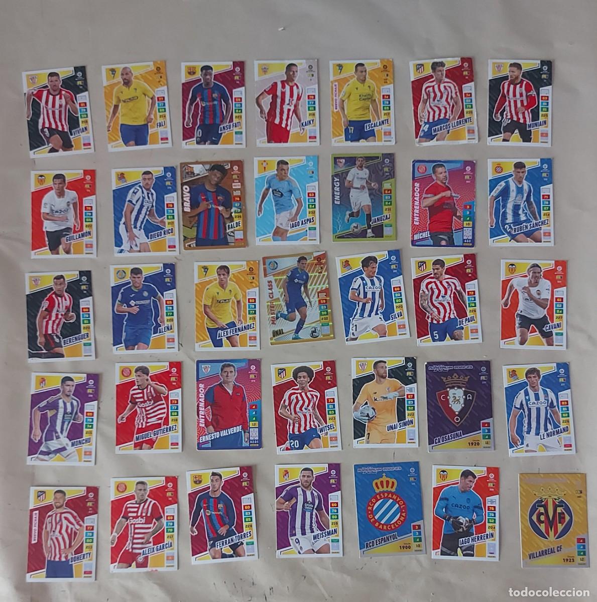 Cartes &agrave; collectionner de Football: Lote 140 cromos futbol adrenalyn