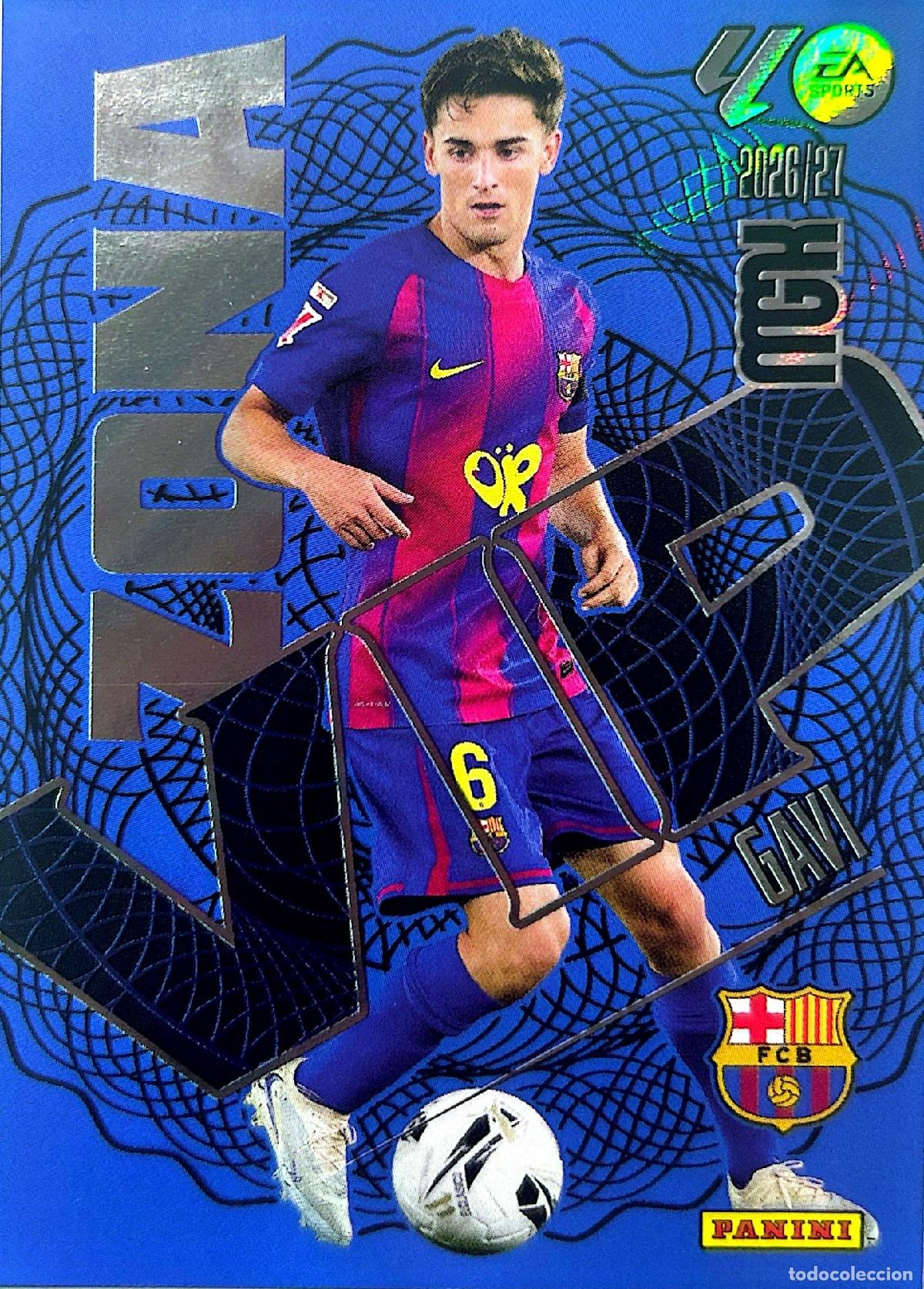 Cromos de f&uacute;tbol: Cromo Gavi F.C. Barcelona Panini Megacracks Liga 2026-2027