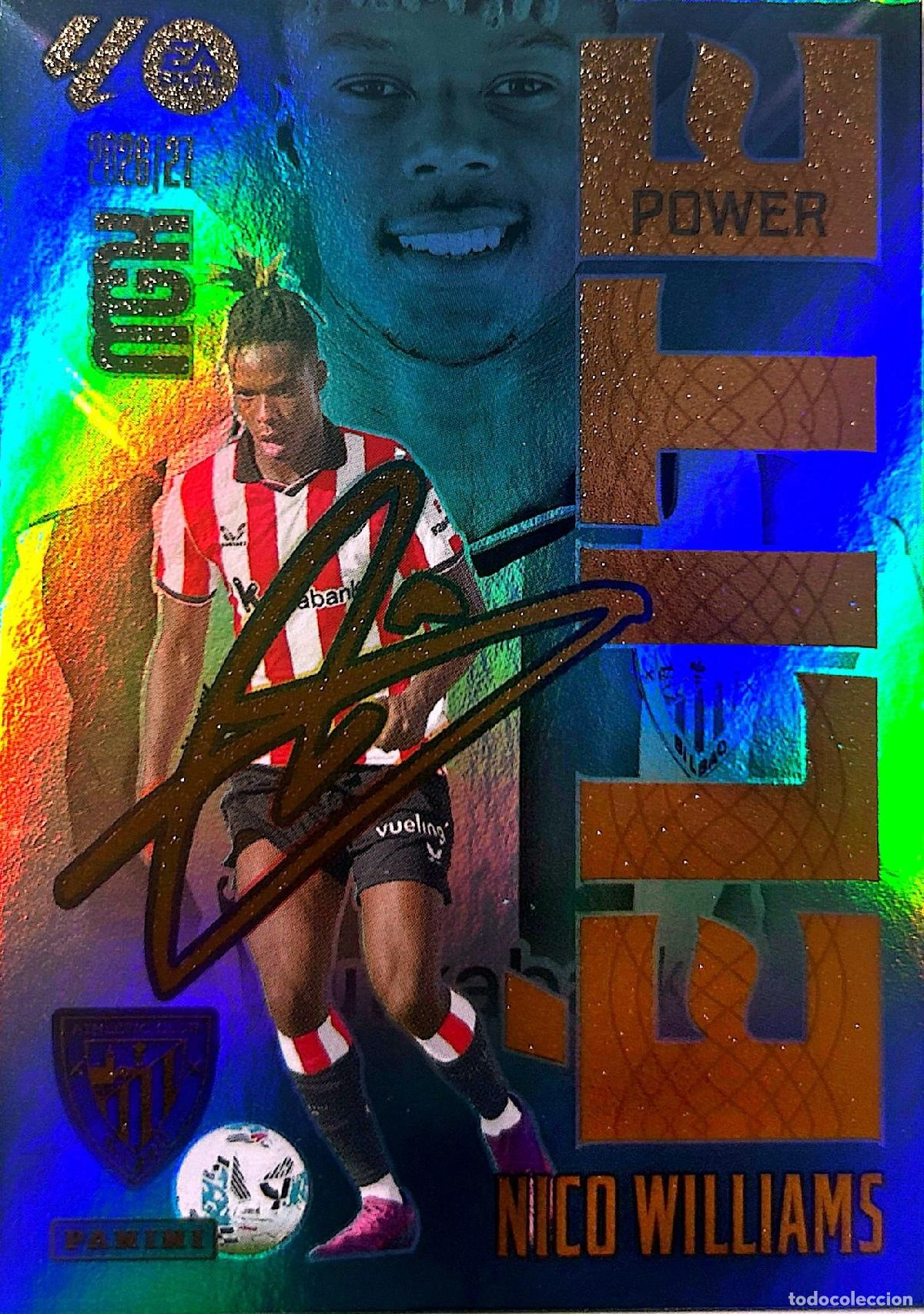 Cromos de f&uacute;tbol: Cromo Nico Williams Athletic Club Panini Megacracks Liga 2026-2027
