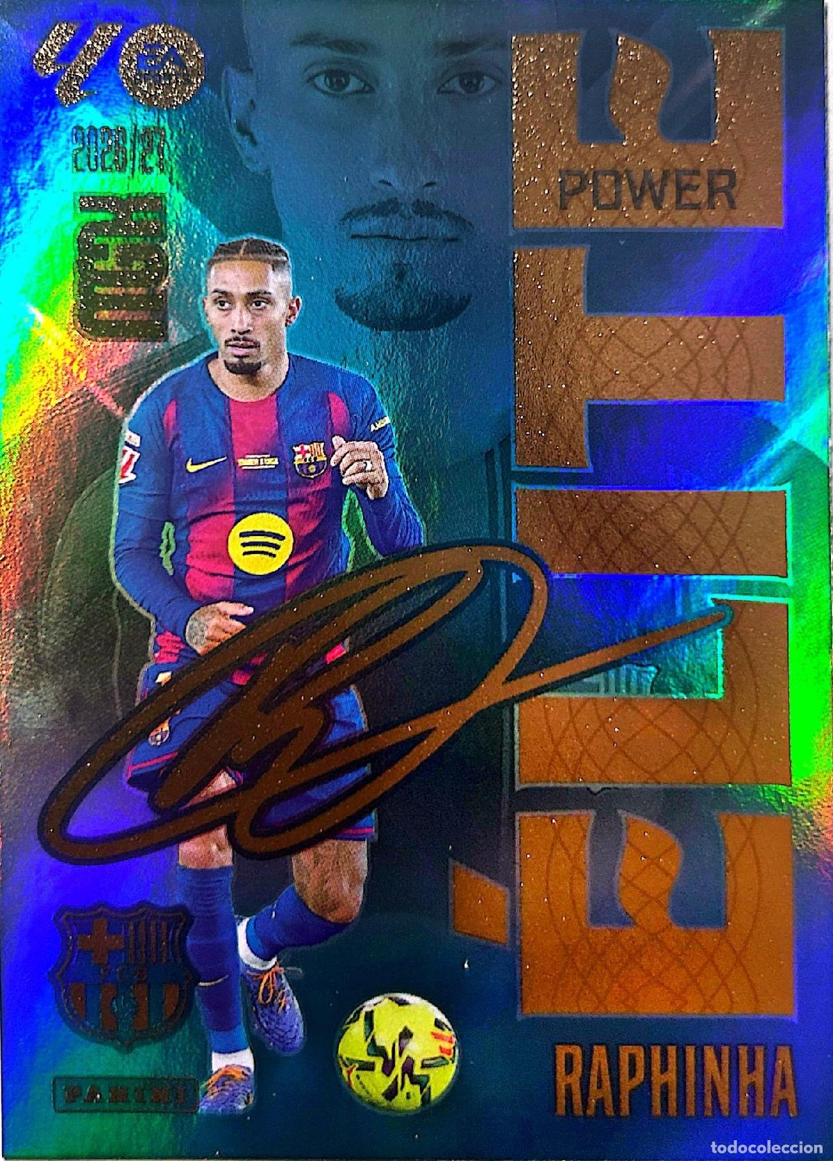 Cromos de f&uacute;tbol: Cromo Raphinha F.C. Barcelona Panini Megacracks Liga 2026-2027