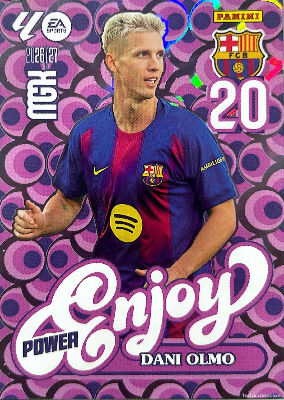 Cromos de f&uacute;tbol: Cromo Dani Olmo F.C. Barcelona Panini Megacracks Liga 2026-2027