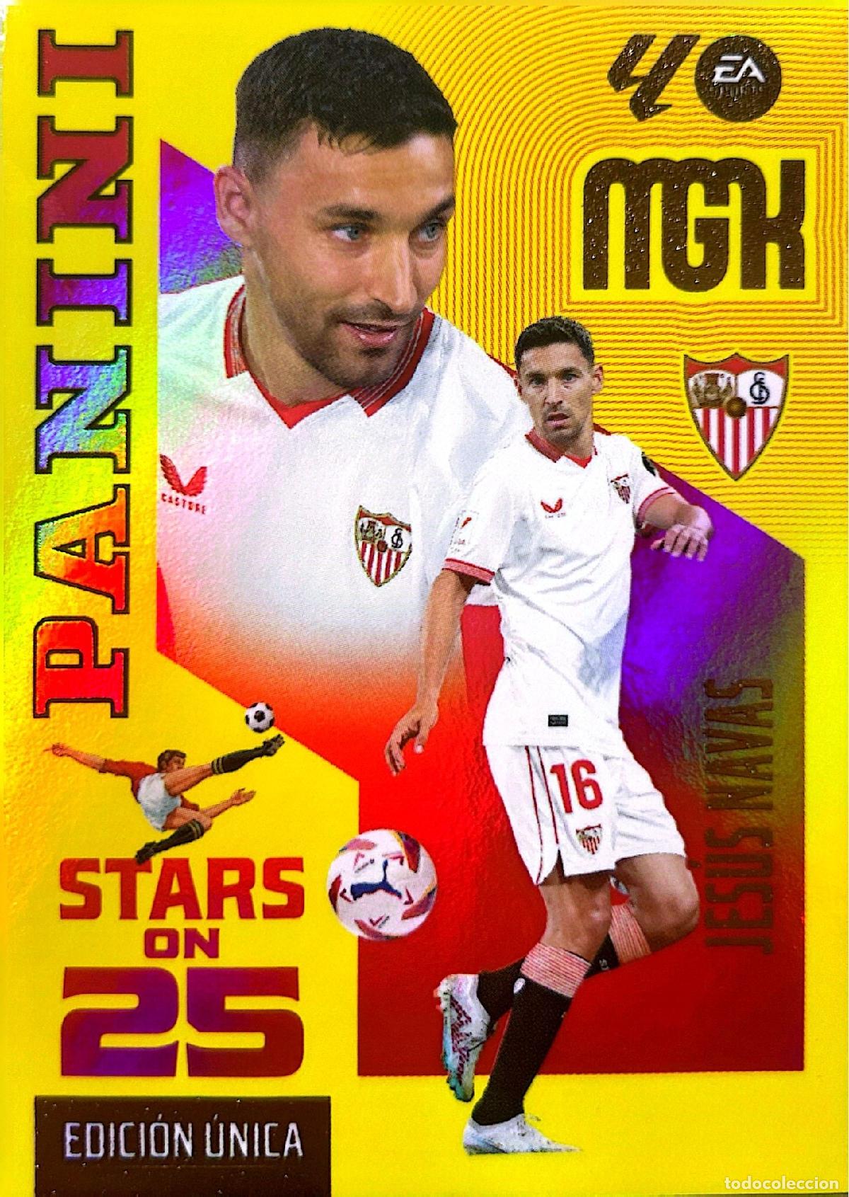 Cromos de f&uacute;tbol: Cromo Navas Sevilla F.C. Panini Megacracks Liga 2026-2027