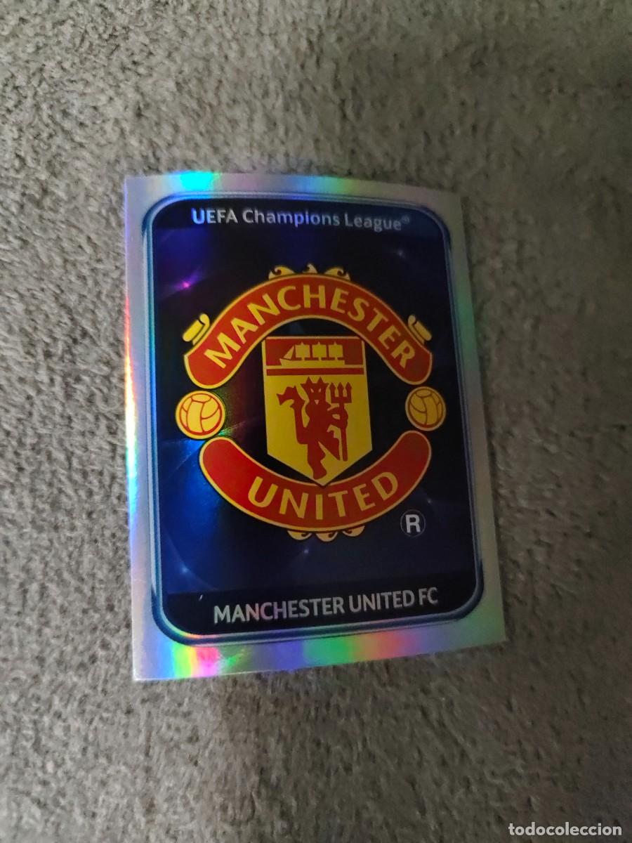 Fu&szlig;ball-Sticker: 141 CHAMPIONS LEAGUE 10 11 PANINI LOGO ESCUDO MANCHESTER UNITED FC 2010 2011 UCL AAS