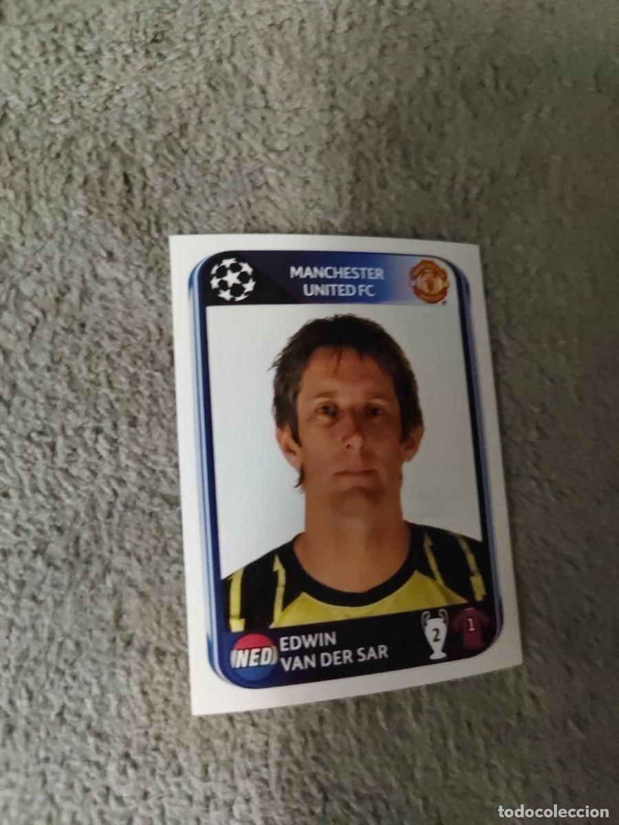 Fu&szlig;ball-Sticker: 142 CHAMPIONS LEAGUE 10 11 PANINI EDWIN VAN DER SAR MANCHESTER UNITED FC 2010 2011 UCL AAS