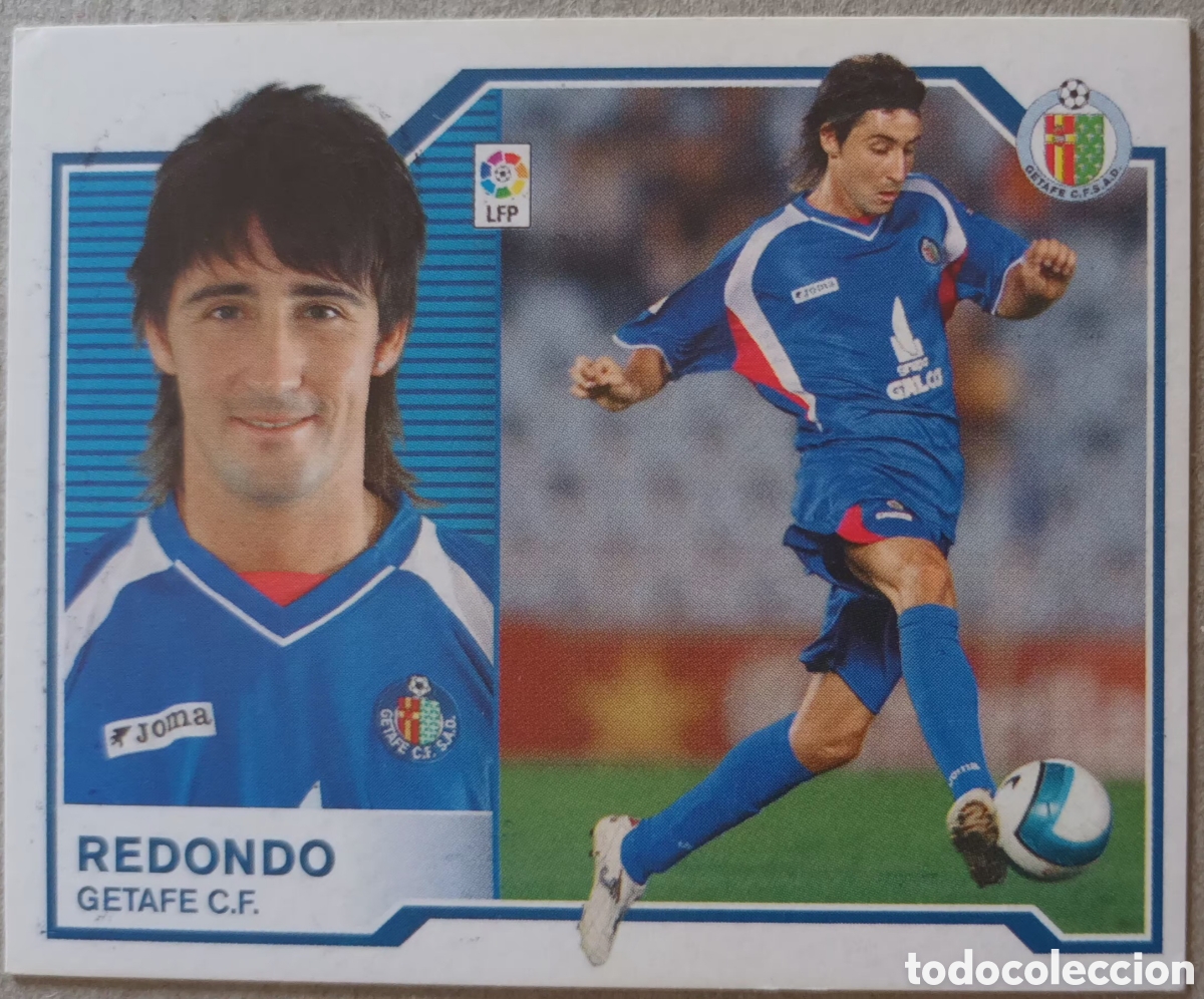 Fu&szlig;ball-Sticker: CROMO DE REDONDO. GETAFE CF