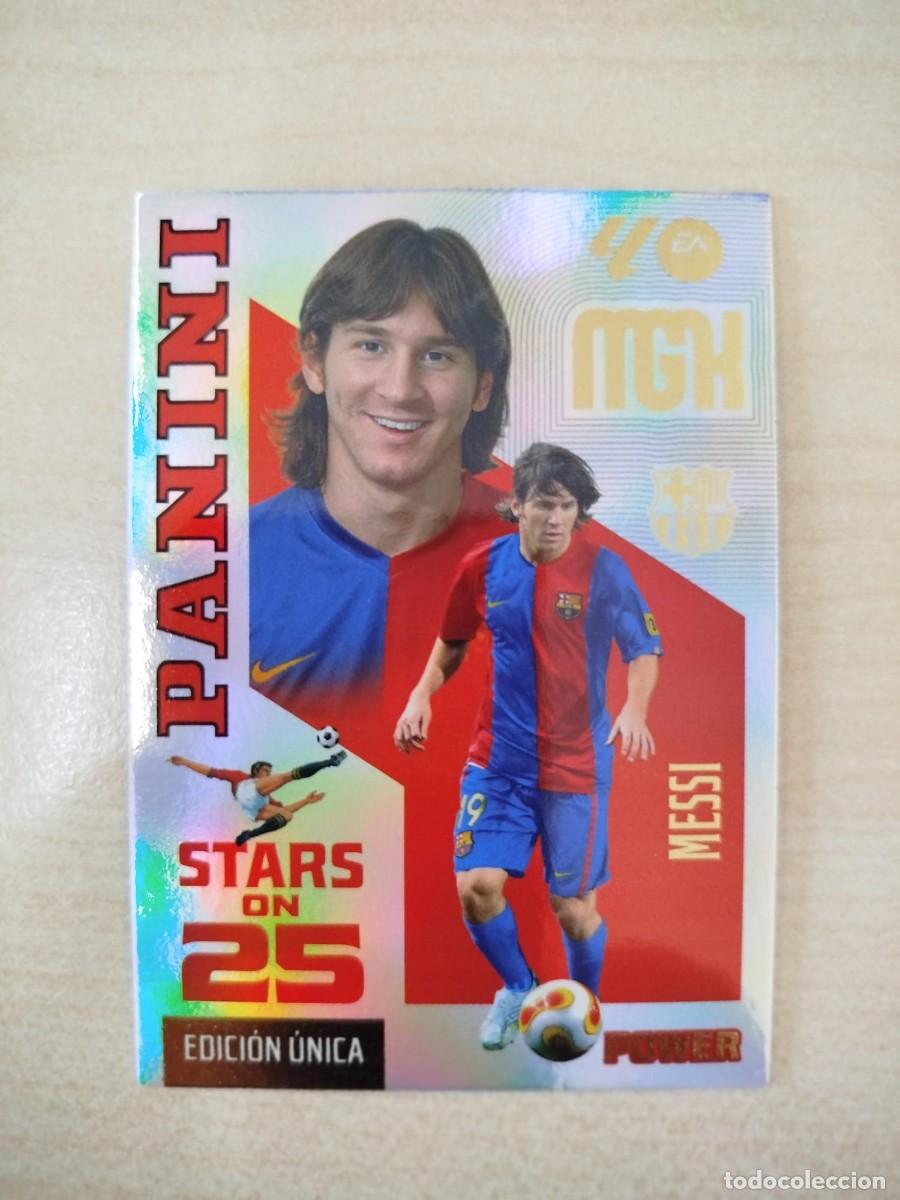Fu&szlig;ball-Sticker: 440P LIONEL MESSI FC BARCELONA 26 27 PANINI MEGACRACKS STARS ON 25 POWER BOX PREMIUM ANIVERSARIO MGK