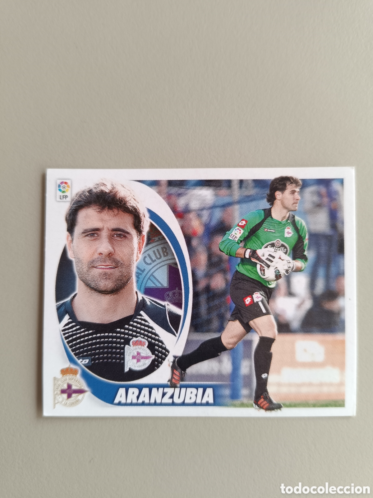 Cromos de f&uacute;tbol: Cromo Liga Este 2012-2013 12-13 Aranzubia Deportivo n&deg; 1