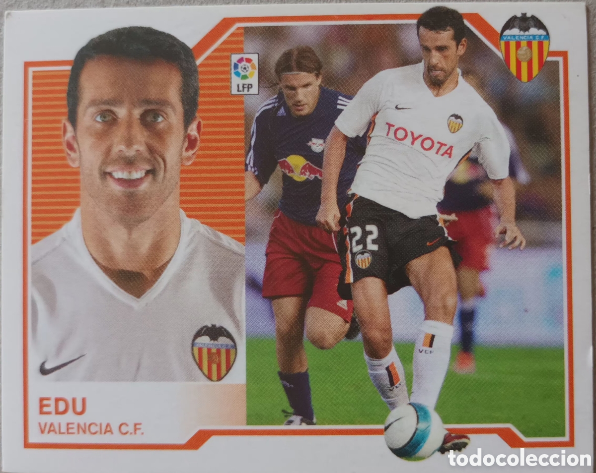 Cromos de f&uacute;tbol: CROMO DE EDU. VALENCIA CF