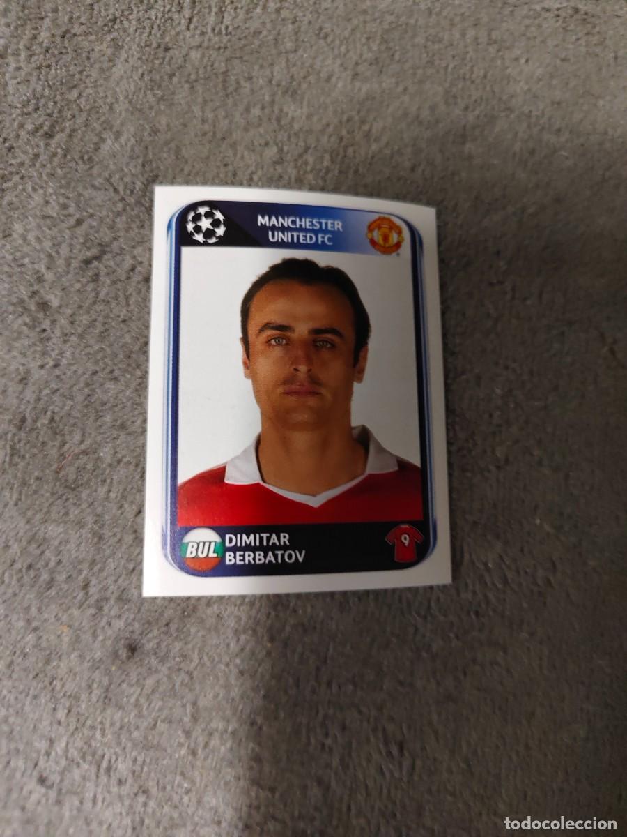 Football Stickers: 156 CHAMPIONS LEAGUE 10 11 PANINI DIMITAR BERBATOV MANCHESTER UNITED FC 2010 2011 UCL AAS