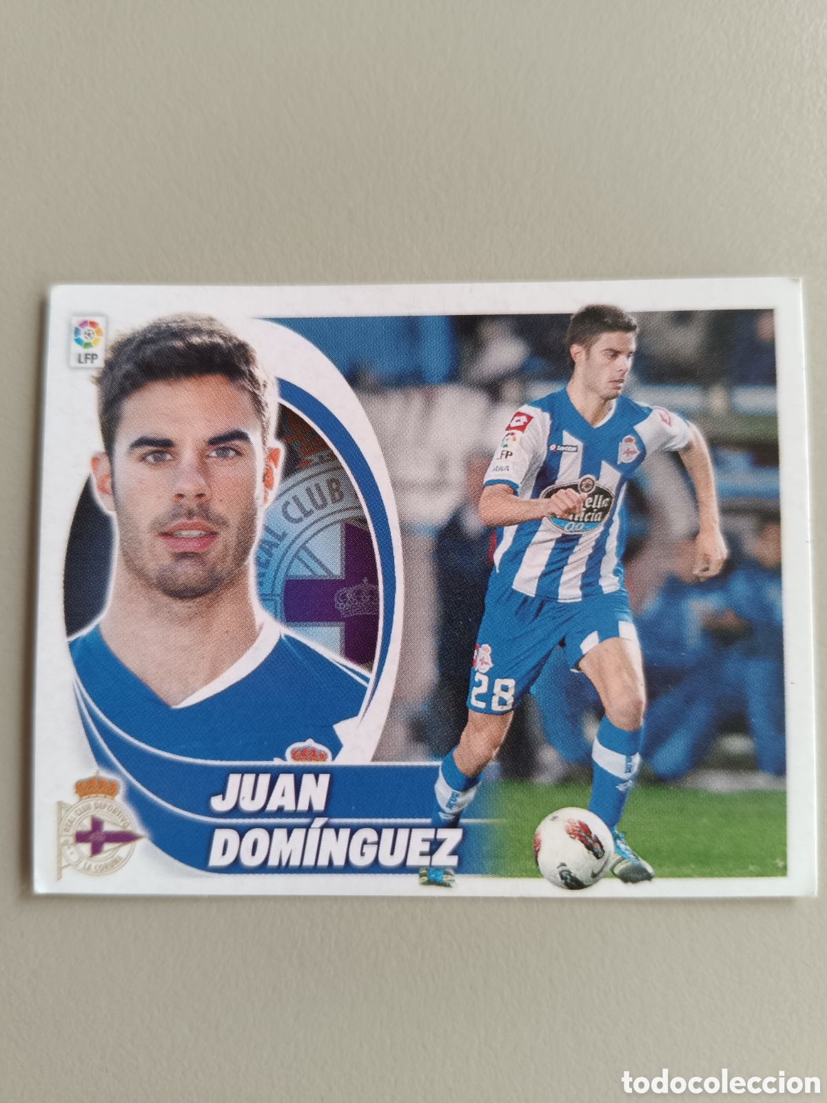 Cromos de f&uacute;tbol: Cromo Liga Este 2012-2013 12-13 Juan Dom&iacute;nguez Deportivo n&deg; 10