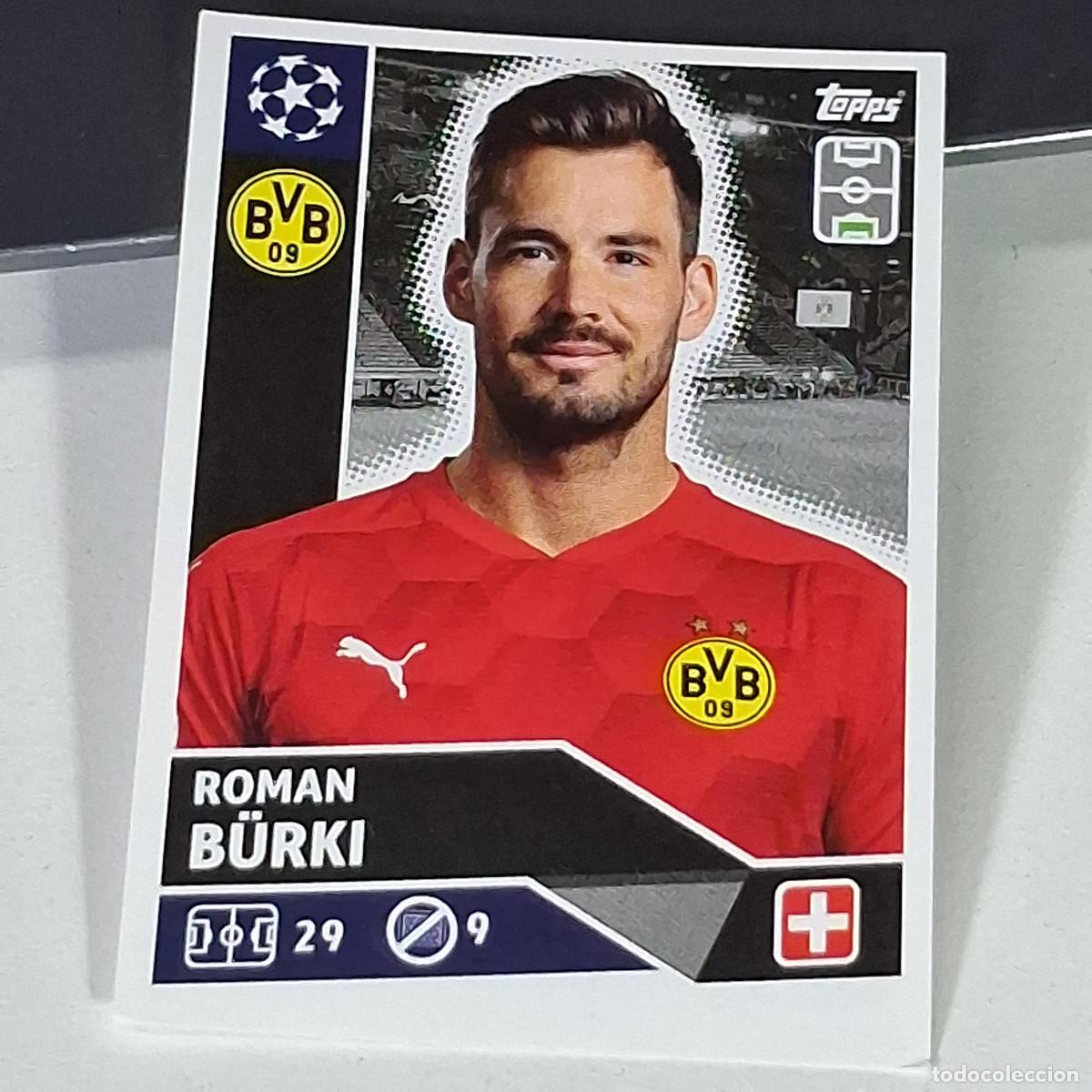 Fu&szlig;ball-Sticker: A41 DOR 3 DOR3 ROMAN BURKI BORUSSIA DORTMUND UEFA CHAMPIONS LEAGUE STICKER 2020 2021 20 21 TOPPS