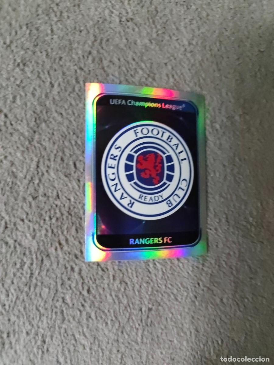 Cromos de Futebol: 175 CHAMPIONS LEAGUE 10 11 PANINI LOGO ESCUDO RANGERS FC 2010 2011 UCL AAS