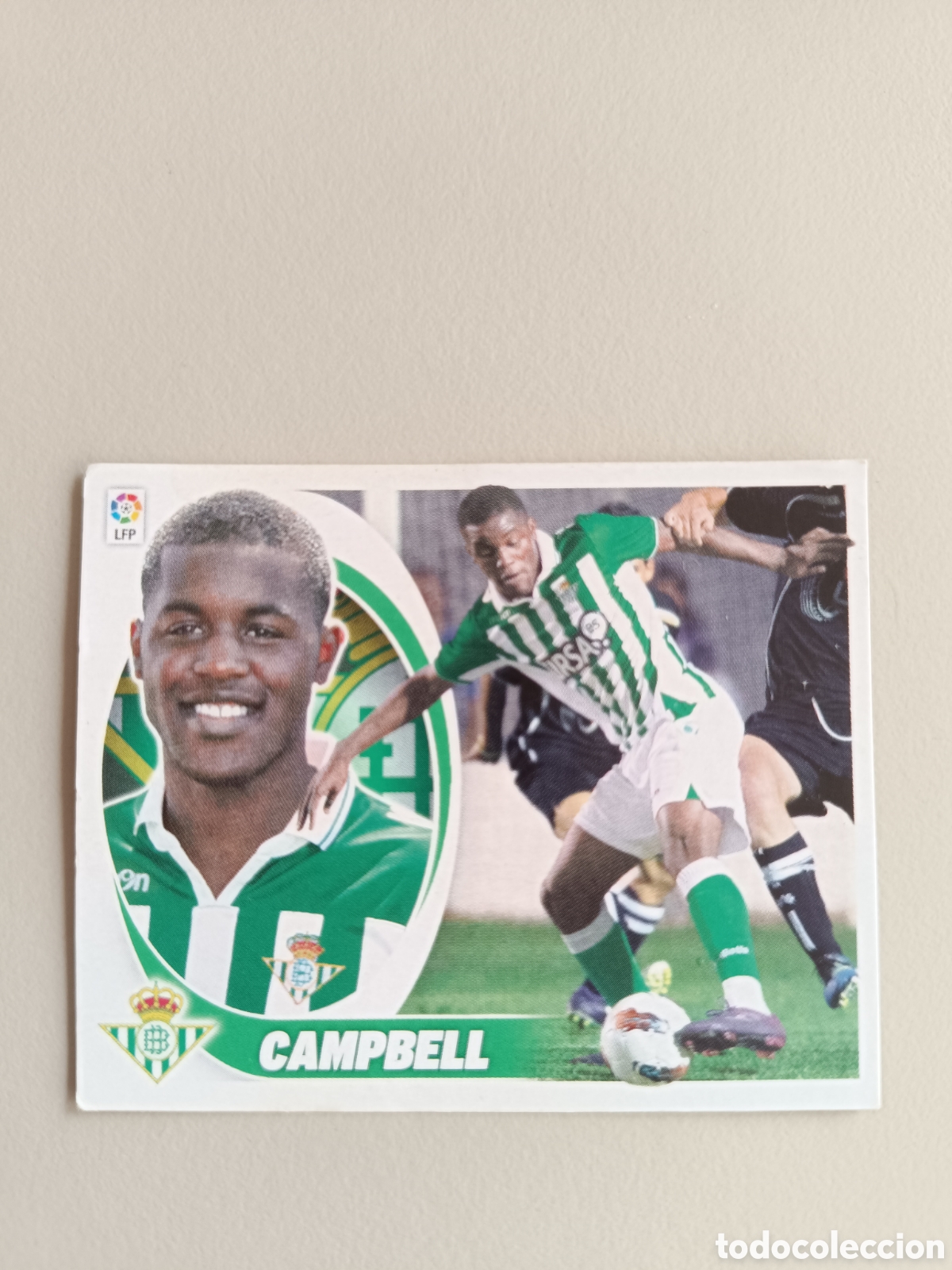 Cromos de f&uacute;tbol: Cromo Liga Este 2012-2013 12-13 Campbell Betis &uacute;ltimos fichajes n&deg;9