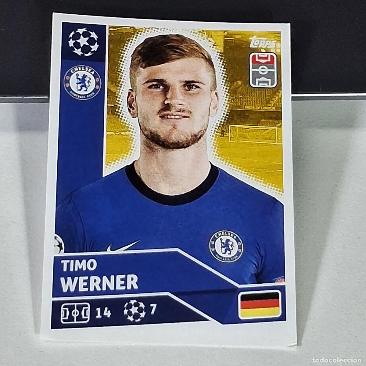Cromos de f&uacute;tbol: A41 CHE15 15 TIMO WERNER CHELSEA CHE UEFA CHAMPIONS LEAGUE STICKER 2020 2021 20 21 TOPPS