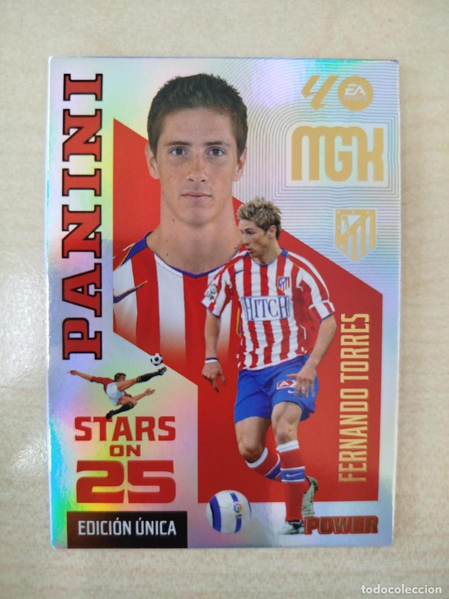 Cromos de f&uacute;tbol: #432P FERNANDO TORRES ATLETICO MADRID 26 27 PANINI MEGACRACKS STARS ON 25 POWER BOX PREMIUM
