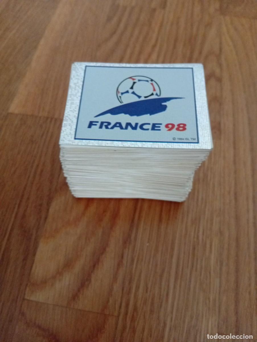 Cromos de f&uacute;tbol: LOTE 300 CROMOS DIFERENTES PANINI MUNDIAL FRANCIA 1998 98 SIN PEGAR NUNCA PEGADO