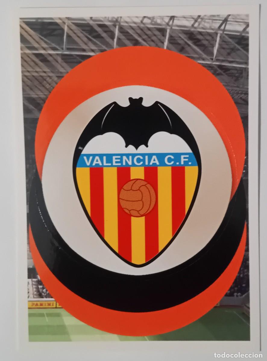 Cromos de f&uacute;tbol: Figurina Panini 2018-19 Cromo Fifa 365 2019 Scudetto escudo badge Valencia CF n 8 blu internacional