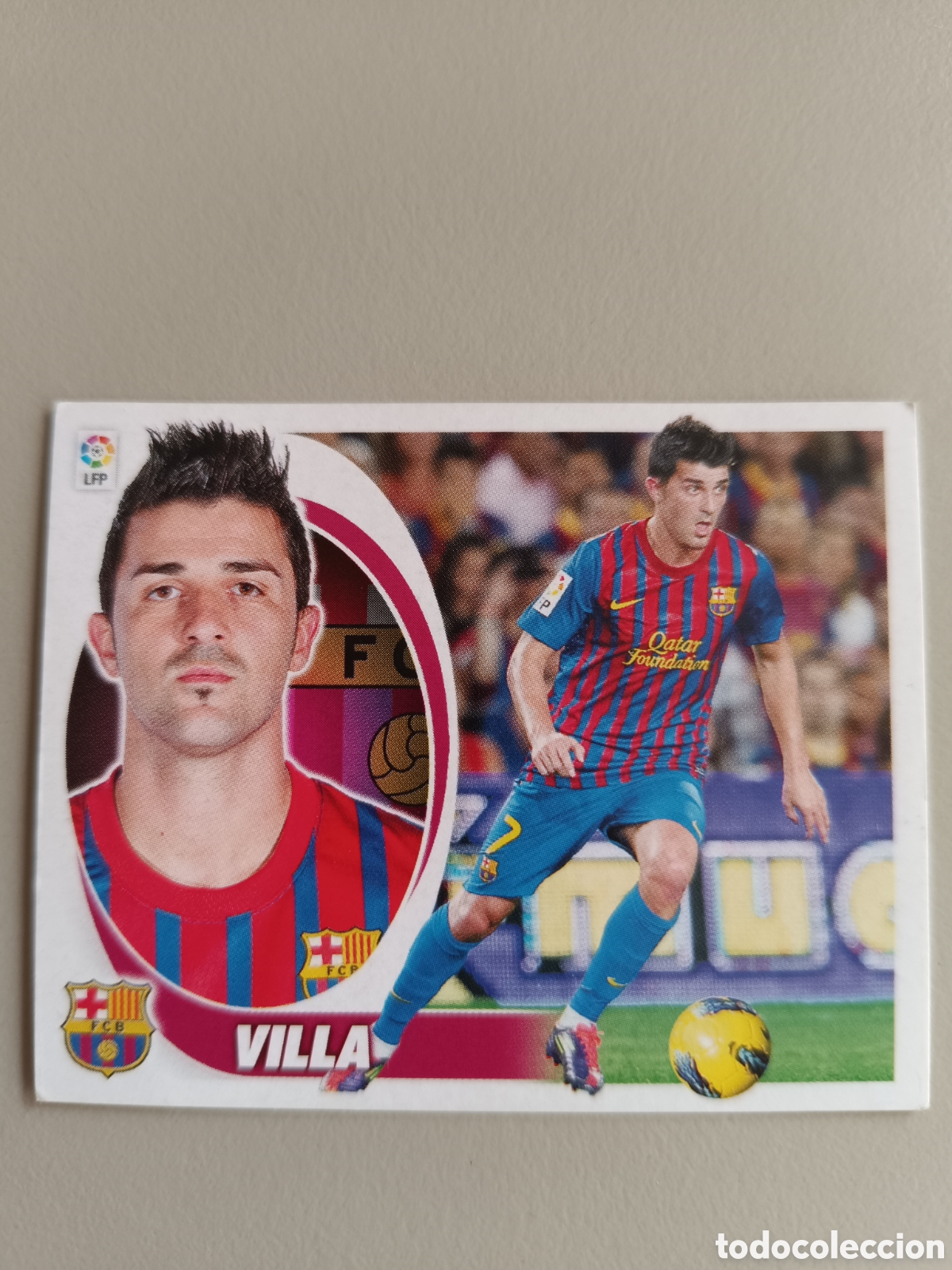 Cromos de f&uacute;tbol: Cromo Liga Este 2012-2013 12-13 Villa F.C. Barcelona n&deg; 15