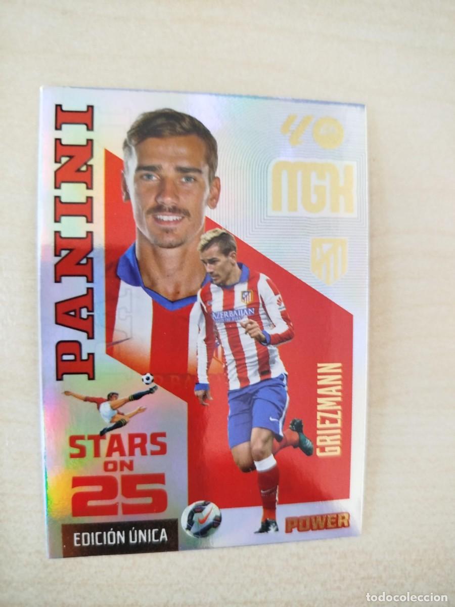 Cromos de f&uacute;tbol: #443P ANTOINE GRIEZMANN ATLETICO MADRID 26 27 PANINI MEGACRACKS STARS ON 25 POWER BOX PREMIUM
