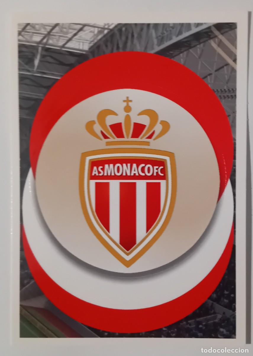 Cromos de f&uacute;tbol: Figurina Panini 2018-19 Cromo Fifa 365 2019 Scudetto escudo badge Monaco n 9 blu internacional