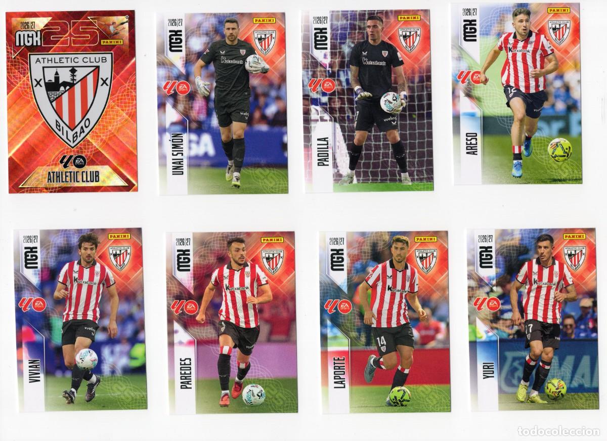 Cromos de f&uacute;tbol: PACK LOTE ATHLETIC CLUB BASICAS 1&ordf; EDICI&Oacute;N MEGACRACKS 2026 2027 26 27
