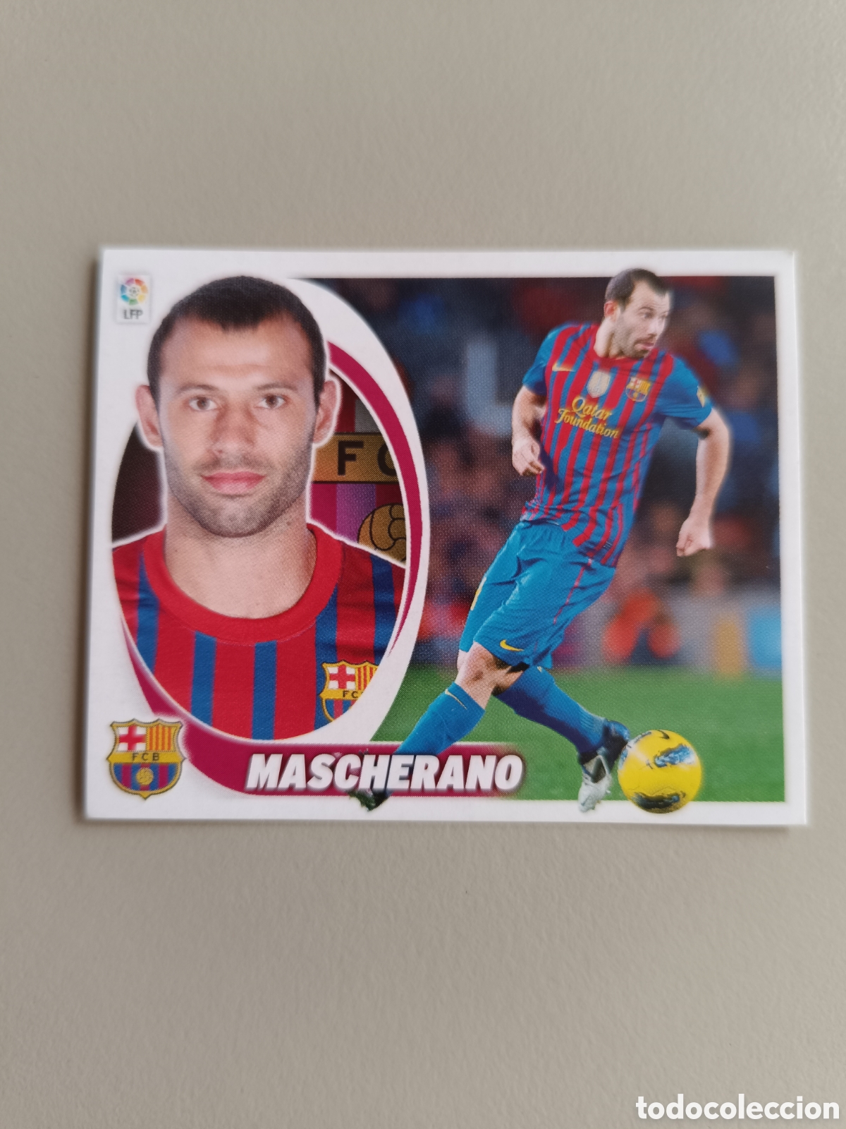 Cromos de f&uacute;tbol: Cromo Liga Este 2012-2013 12-13 Mascherano F.C. Barcelona n&deg; 6