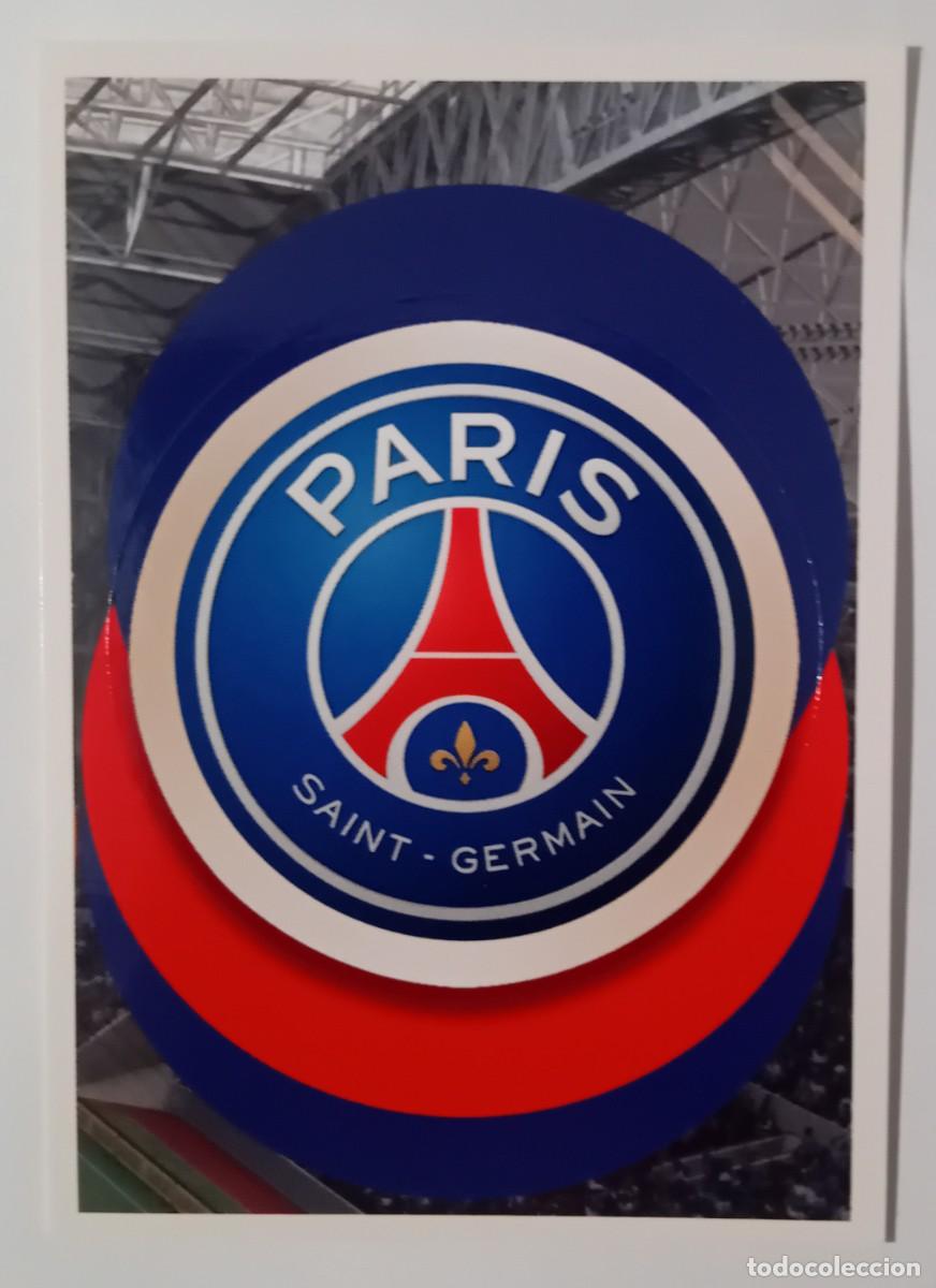 Cromos de f&uacute;tbol: Figurina Panini 2018-19 Cromo Fifa 365 2019 Scudetto escudo badge PSG n 10 blu internacional