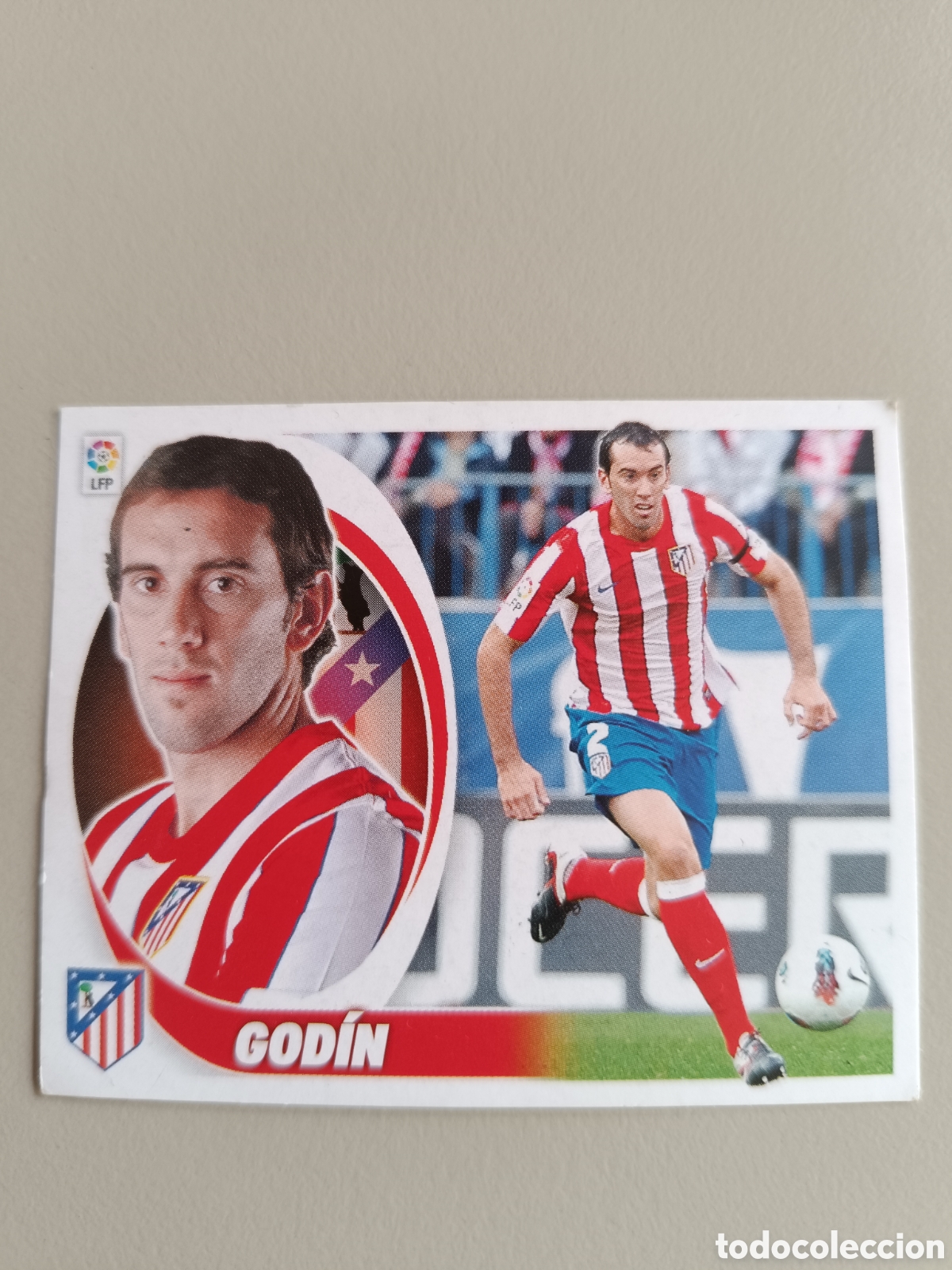 Cromos de f&uacute;tbol: Cromo Liga Este 2012-2013 12-13 God&iacute;n Atl&eacute;tico Madrid n&deg; 6